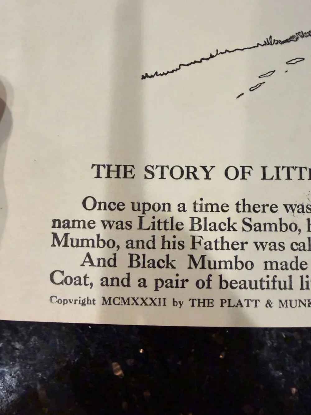 Antique 1932 Little Black Sambo Softcover Book Platt Munk No 3100-B